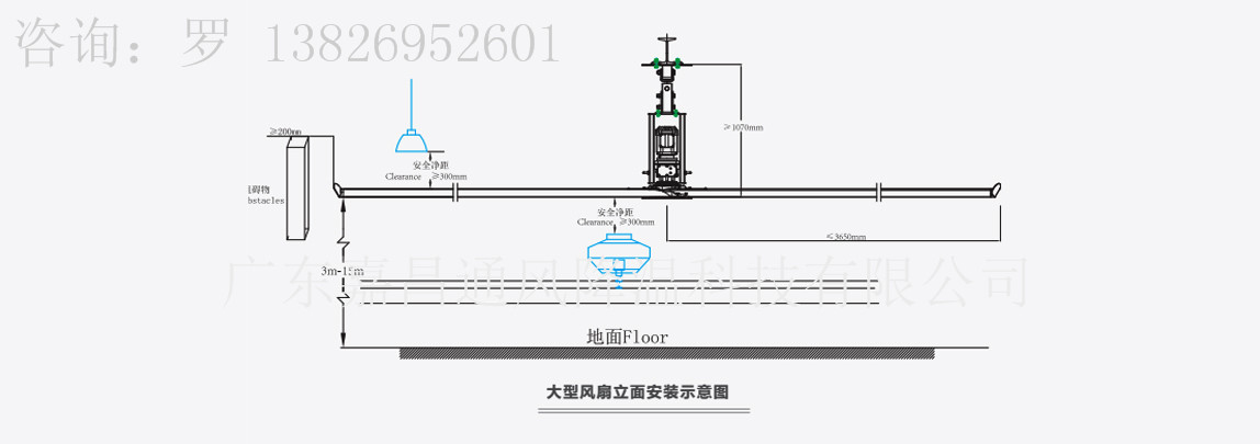 广东东莞大型工业风扇,厂房车间用工业冷风扇, 东莞工业大风扇, 工业用大吊扇